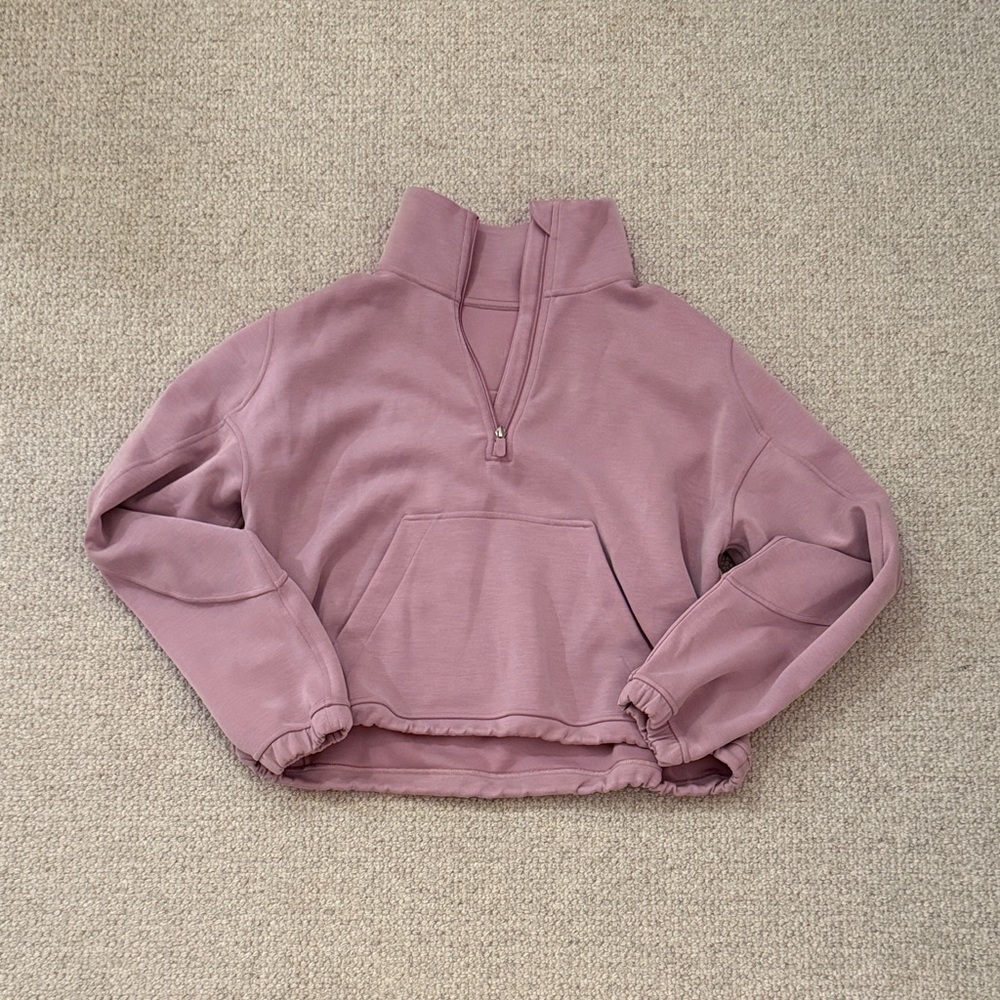Lululemon Athletica Dusty Rose Half-Zip Hoodie